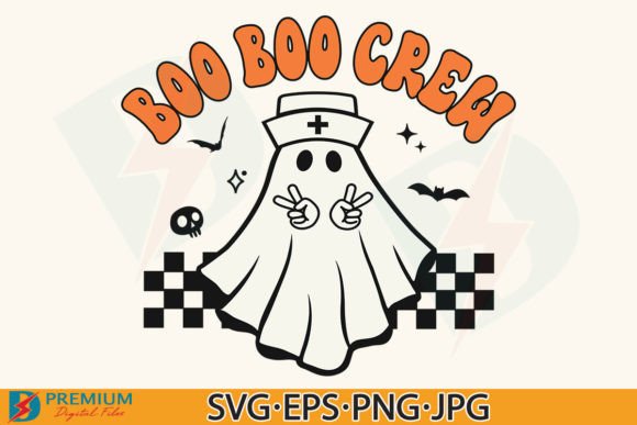 Boo Boo Crew: Retro Halloween Graphics for T-Shirt Designs