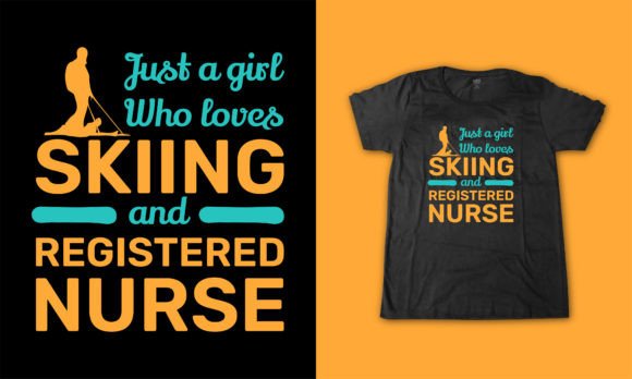 Graphics for RN Skiing T-Shirt Designs