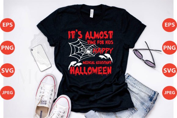 Medical Assistant Halloween T-shirt Graphics for Branding