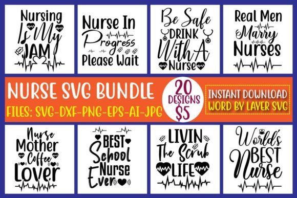 Nurse SVG Bundle Vol.4: Essential Bundles for Sellers
