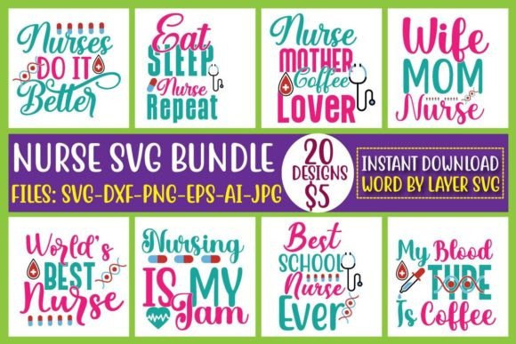 Nurse SVG Bundle Vol.5: Essential Bundles