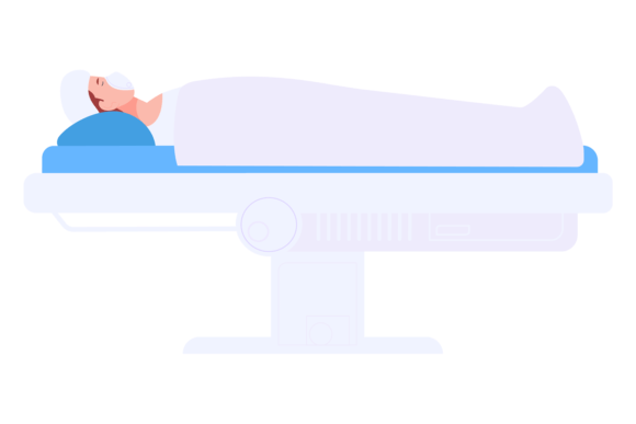 Patient Laying on Surgical Table Medica Graphics